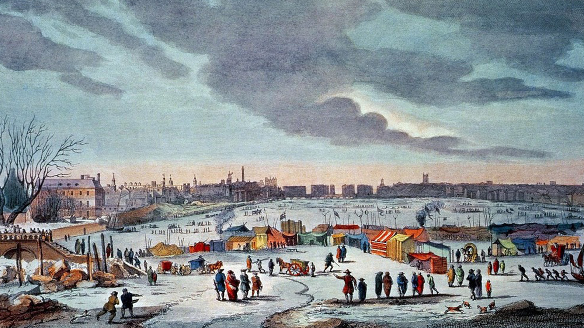 Frost Fairs on the Frozen Thames